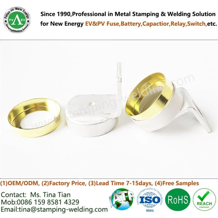 Copper End Cap and Terminal Welded Components for Charging pile overload protection fuse