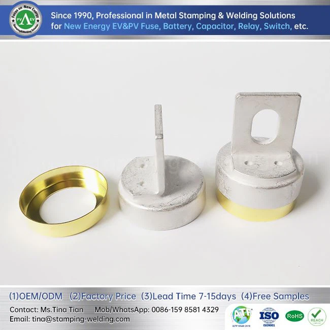 Brass Tube End Cap For EV Fuse