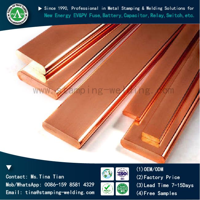 Laser cutting copper busbard....